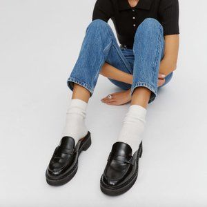 Reformation Angie Loafer Mule - Black